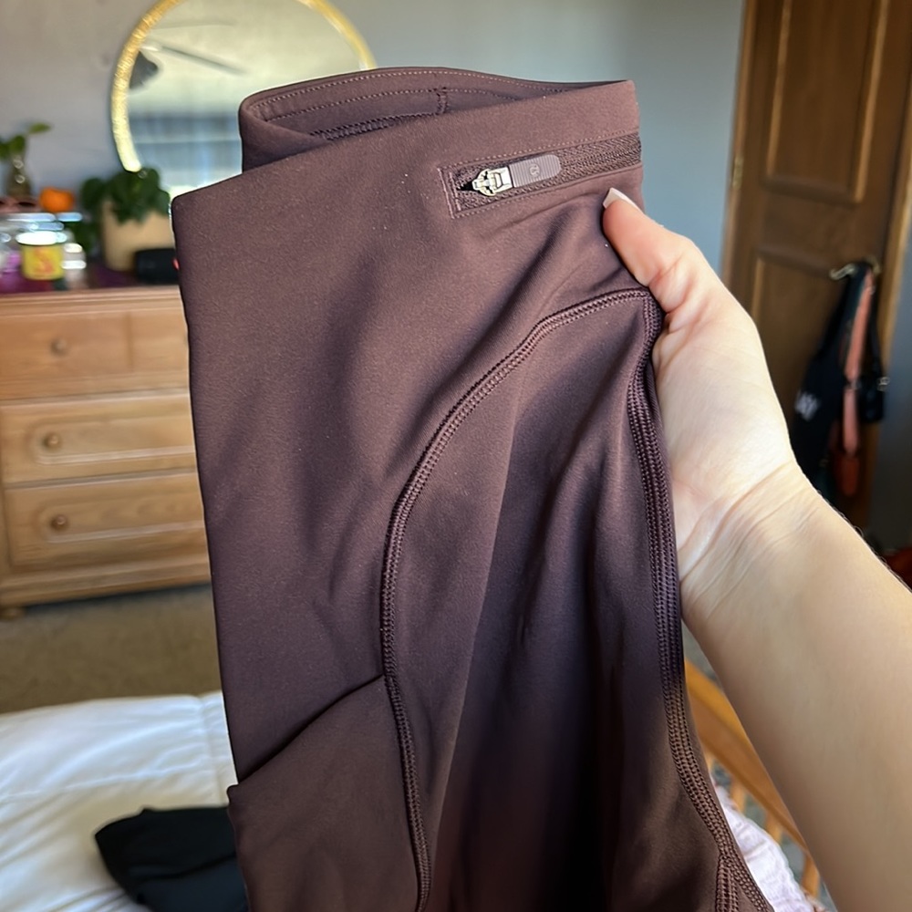 Purple Mauve Color Lululemon Leggings with phone pocket